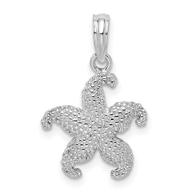 Sterling silver starfish pendant
