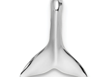 De-Ani Sterling Silver Rhodium-Plated Polished Mini Whale Tail Slide