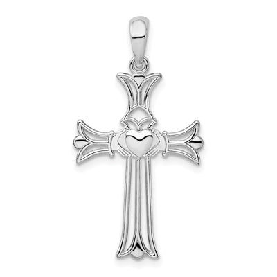 Sterling silver claddagh pendant