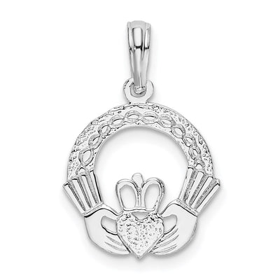 Sterling silver claddagh pendant