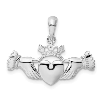 Sterling silver claddagh pendant