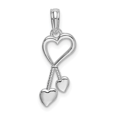 Sterling silver heart pendant