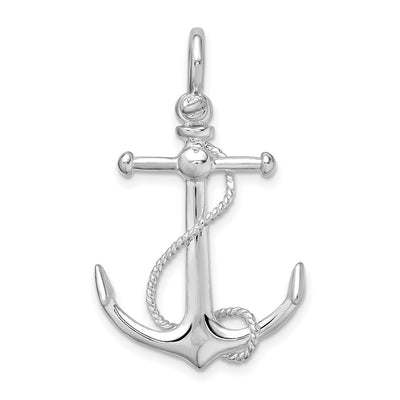 Sterling silver anchor pendant