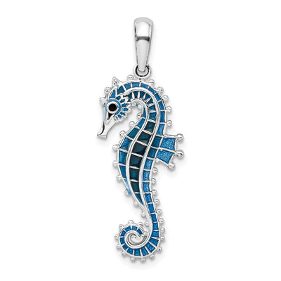 Sterling silver seahorse pendant