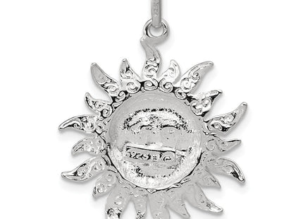 Sterling Silver Sun Pendant (Style QC1067)