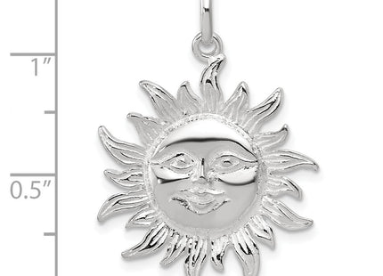 Sterling Silver Sun Pendant (Style QC1067)