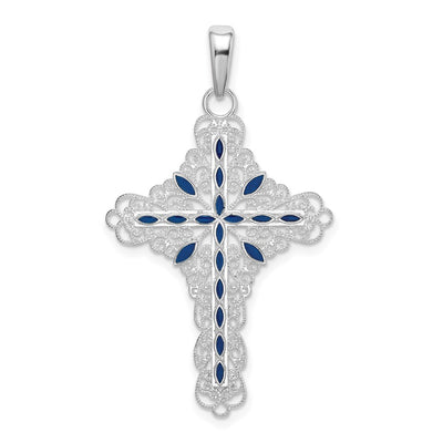 Sterling silver cross pendant