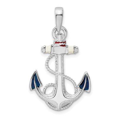 Sterling silver anchor pendant