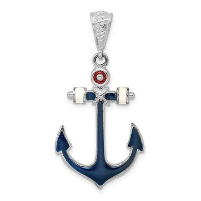 Sterling silver anchor pendant