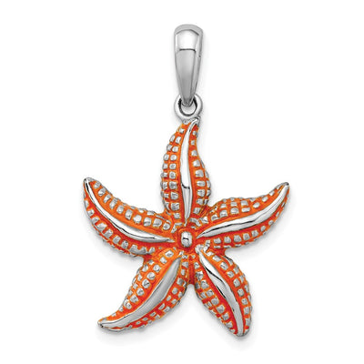 Sterling silver starfish pendant