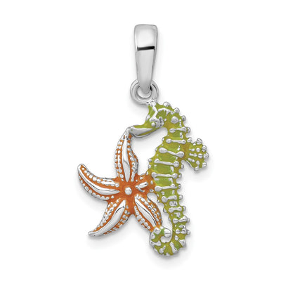 Sterling silver starfish pendant