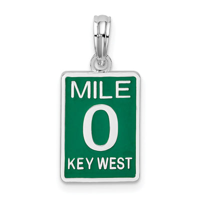 Sterling silver key pendant