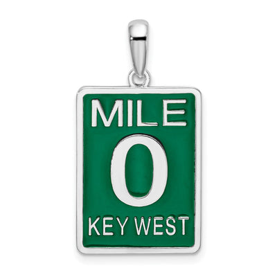 Sterling silver key pendant