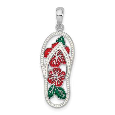 Sterling silver flower pendant