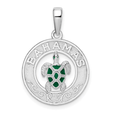 Sterling silver circle pendant