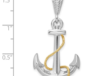 Silver/14k Two-Tone Pendants Style QC10741G - Classique Jewelry Inc.
