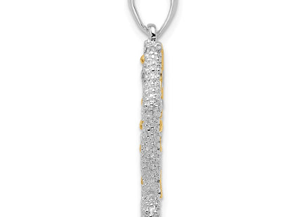 Silver/14k Two-Tone Pendants Style QC10760G - Classique Jewelry Inc.