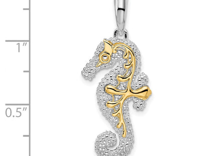 Silver/14k Two-Tone Pendants Style QC10760G - Classique Jewelry Inc.