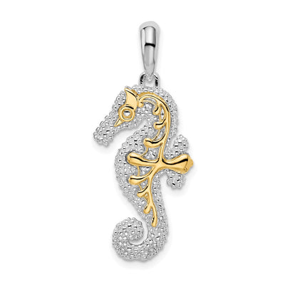 Sterling silver seahorse pendant