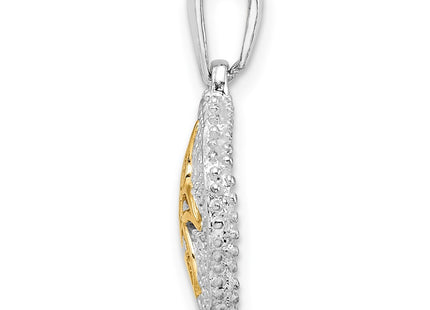 Silver/14k Two-Tone Pendants Style QC10762G - Classique Jewelry Inc.