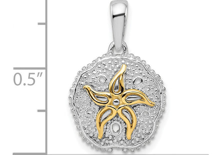 Silver/14k Two-Tone Pendants Style QC10762G - Classique Jewelry Inc.