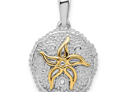 Silver/14k Two-Tone Pendants Style QC10762G - Classique Jewelry Inc.