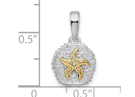 Silver/14k Two-Tone Pendants Style QC10763G - Classique Jewelry Inc.