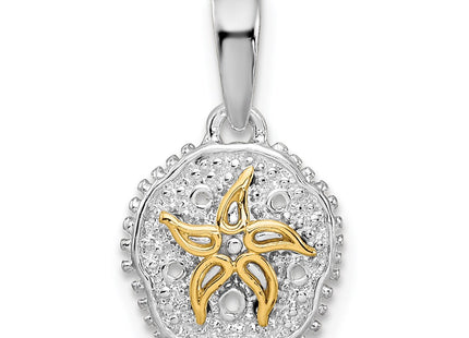 Silver/14k Two-Tone Pendants Style QC10763G - Classique Jewelry Inc.