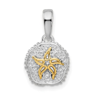 Silver/14k Two-Tone Pendants Style QC10763G - Classique Jewelry Inc.