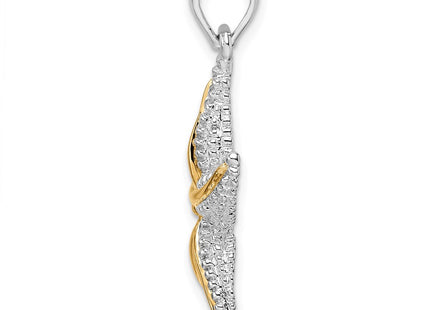 Silver/14k Two-Tone Pendants Style QC10781G - Classique Jewelry Inc.