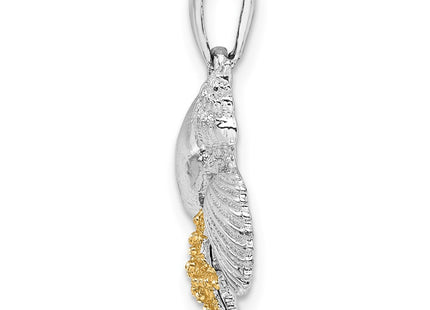 Silver/14k Two-Tone Pendants Style QC10783G - Classique Jewelry Inc.