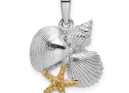 Silver/14k Two-Tone Pendants Style QC10783G - Classique Jewelry Inc.