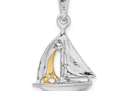 Silver/14k Two-Tone Pendants Style QC10787G - Classique Jewelry Inc.