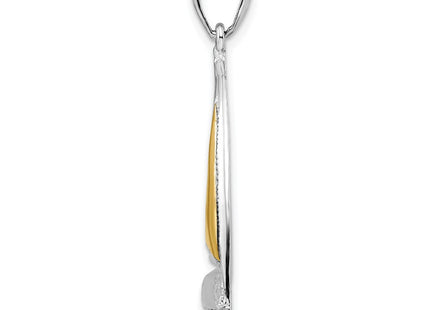 Silver/14k Two-Tone Pendants Style QC10789G - Classique Jewelry Inc.