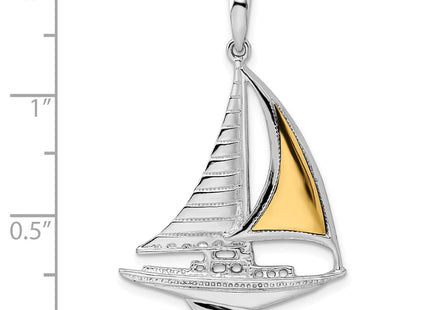 Silver/14k Two-Tone Pendants Style QC10789G - Classique Jewelry Inc.