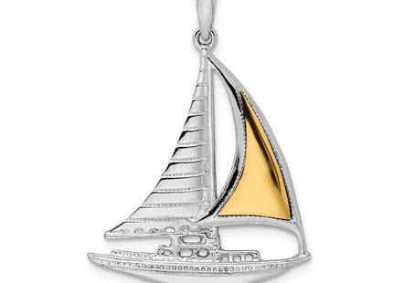 Silver/14k Two-Tone Pendants Style QC10789G - Classique Jewelry Inc.