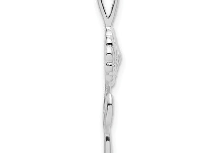 Sterling Silver Rose Pendant (Style QC1079)