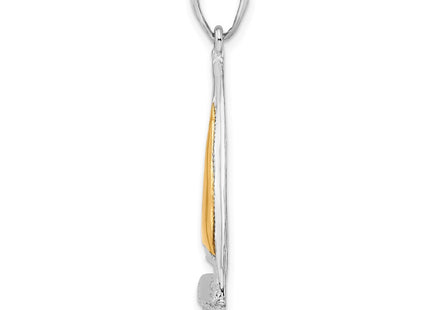 Silver/14k Two-Tone Pendants Style QC10790G - Classique Jewelry Inc.