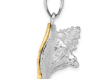 Silver/14k Two-Tone Pendants Style QC10792G - Classique Jewelry Inc.