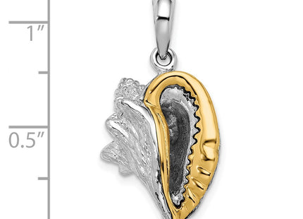 Silver/14k Two-Tone Pendants Style QC10792G - Classique Jewelry Inc.