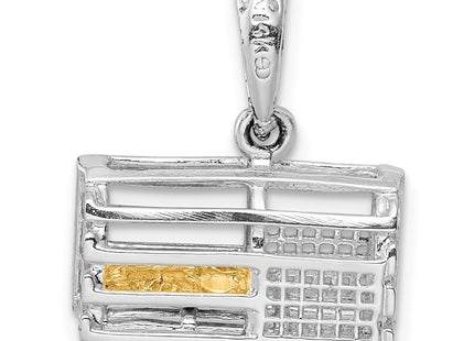 Silver/14k Two-Tone Pendants Style QC10817G - Classique Jewelry Inc.