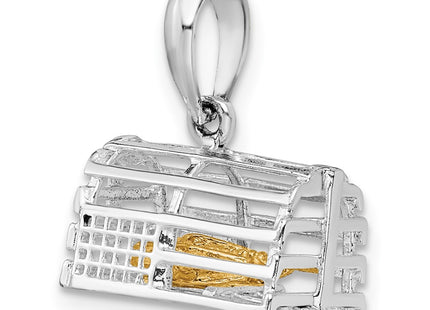 Silver/14k Two-Tone Pendants Style QC10817G - Classique Jewelry Inc.