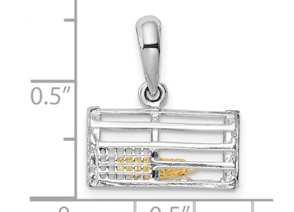 Silver/14k Two-Tone Pendants Style QC10817G - Classique Jewelry Inc.