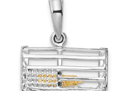 Silver/14k Two-Tone Pendants Style QC10817G - Classique Jewelry Inc.