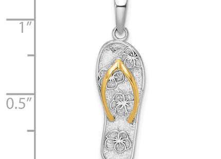 Silver/14k Two-Tone Pendants Style QC10818G - Classique Jewelry Inc.