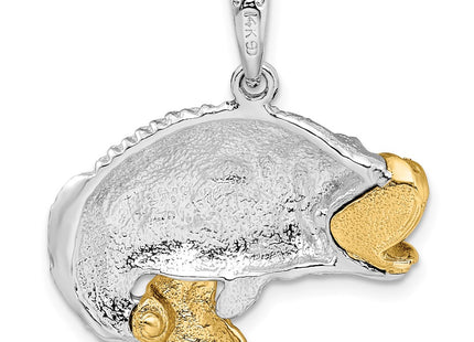 Silver/14k Two-Tone Pendants Style QC10833G - Classique Jewelry Inc.