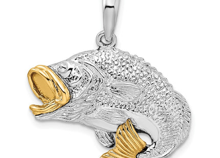 Silver/14k Two-Tone Pendants Style QC10833G - Classique Jewelry Inc.