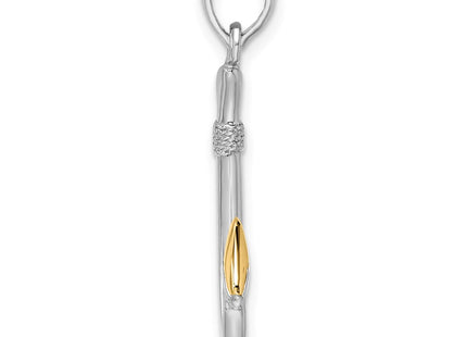 Silver/14k Two-Tone Pendants Style QC10835G - Classique Jewelry Inc.