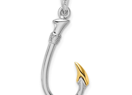 Silver/14k Two-Tone Pendants Style QC10835G - Classique Jewelry Inc.