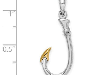 Silver/14k Two-Tone Pendants Style QC10835G - Classique Jewelry Inc.